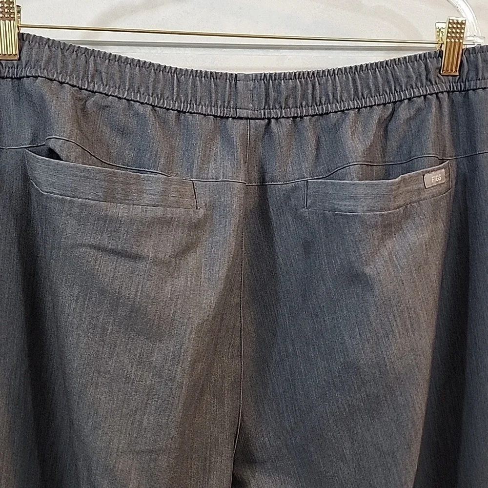 FIGS Technical Collection Jogger Scrub Pants Men's XXL Charcoal Gray Drawstring
